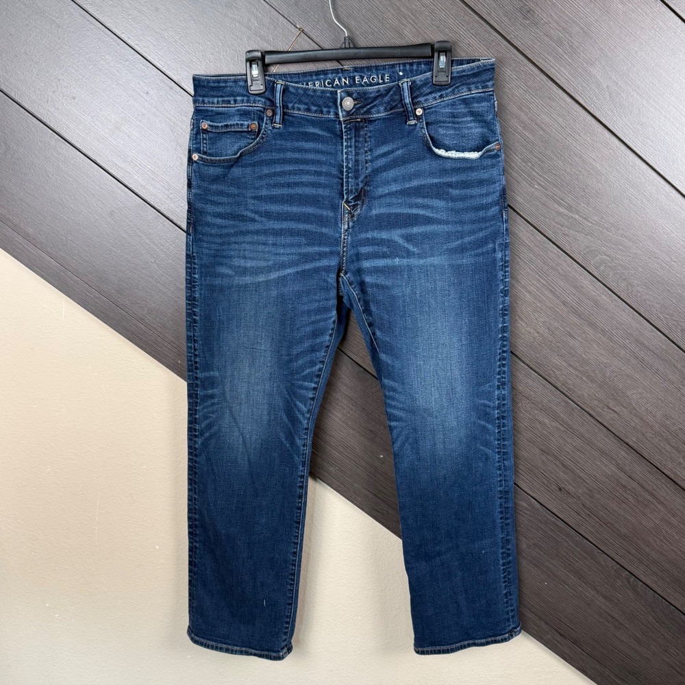 American Eagle AirFlex+ Original Bootcut Men's Jeans 36x30 Dark Wash Stretch